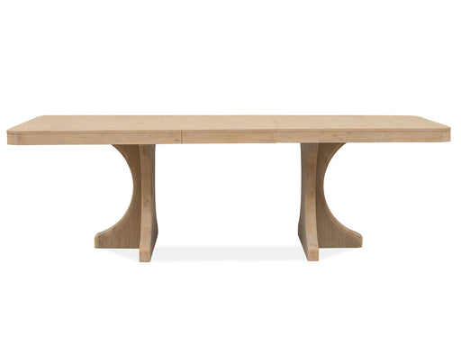 Somerset - Trestle Dining Table - Butternut and Omari Natural Magnussen Furniture