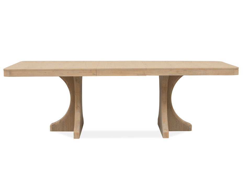 Somerset - Trestle Dining Table - Butternut and Omari Natural Magnussen Furniture