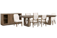 Westbourne - Extendable Trestle Dining Table Set Magnussen Furniture