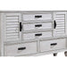 Lockeford - 5 Drawer Dresser With Mirror - White Furniture Max