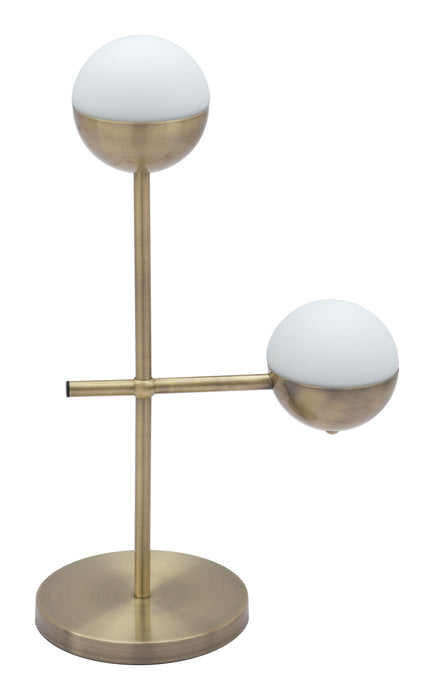 Waterloo - Table Lamp - White / Bronze Zuo Modern