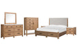 Plum Creek - Upholstered Panel Storage Bedroom Set Magnussen Furniture