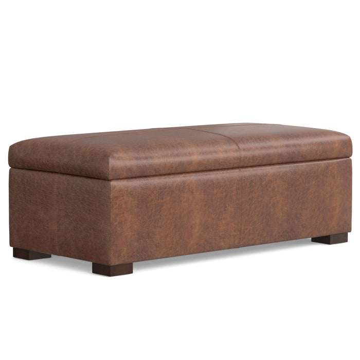 Gabbie - Coffee Table Upholstered Storage Ottoman Simpli-Home