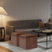 Rockwood - Upholstered Cube Storage Ottoman With Tray Simpli-Home