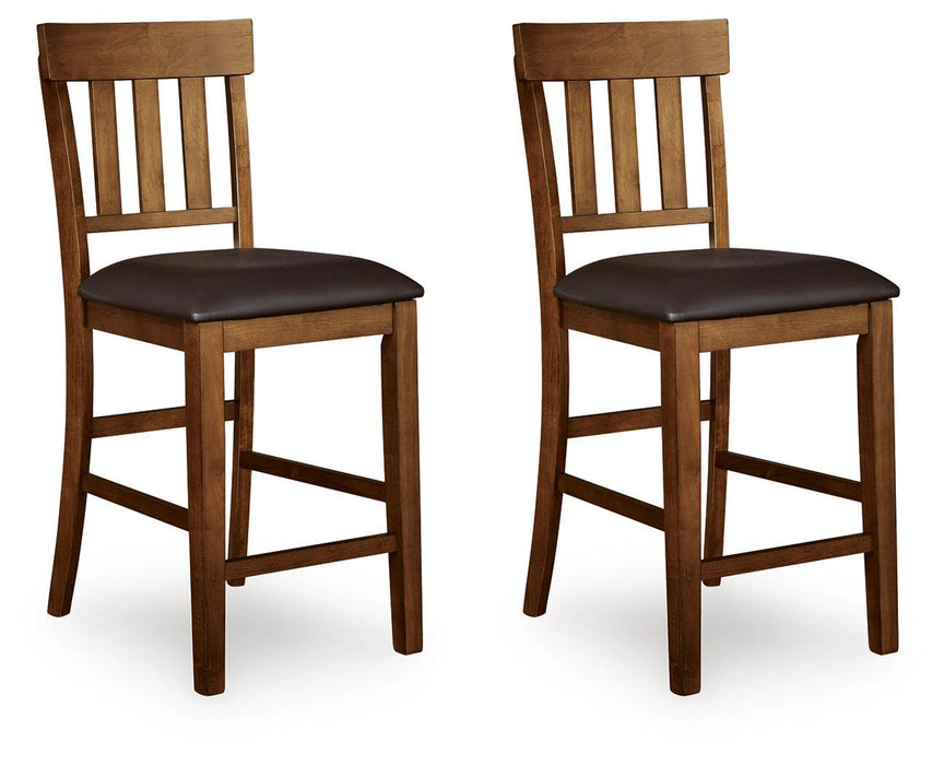 Ralene - Upholstered Barstool (Set of 2) - Medium Brown Signature Design by Ashley®
