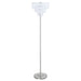 Base Floor Lamp With Crystal Shade - Silver Furniture Max