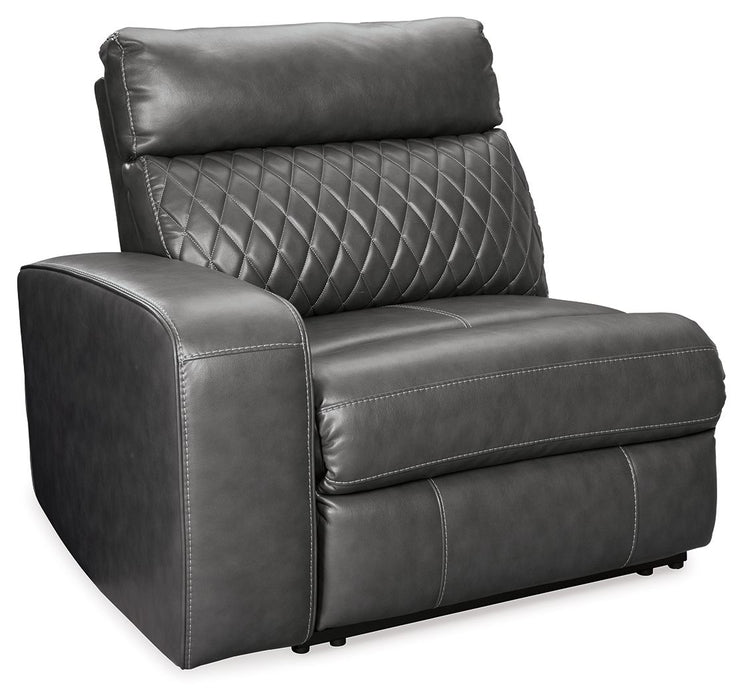 Samperstone - LAF Zero Wall Power Recliner - Gray Signature Design by Ashley®