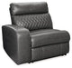 Samperstone - LAF Zero Wall Power Recliner - Gray Signature Design by Ashley®