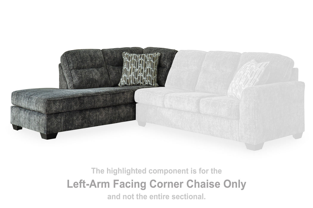 Lonoke - Laf Corner Chaise - Gunmetal