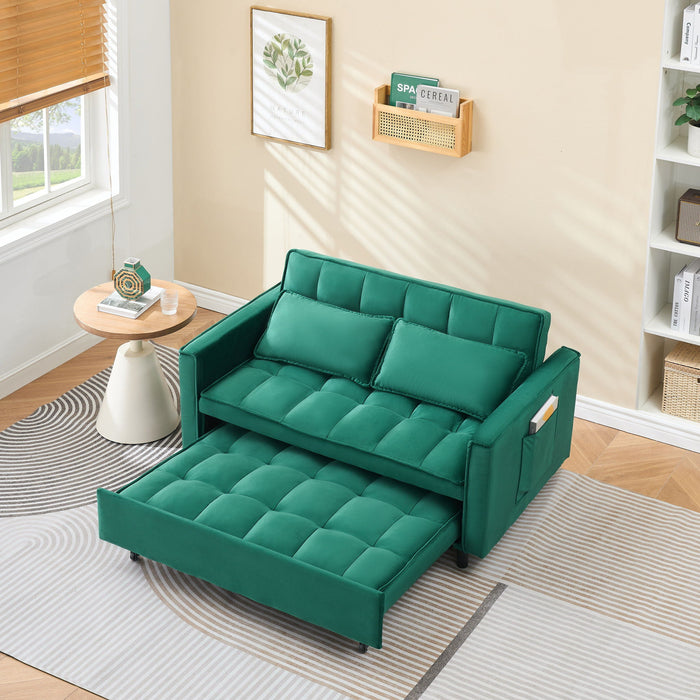 Sofa Bed With Pockets, 3 In 1 Convertible For Living Room Home Essentials