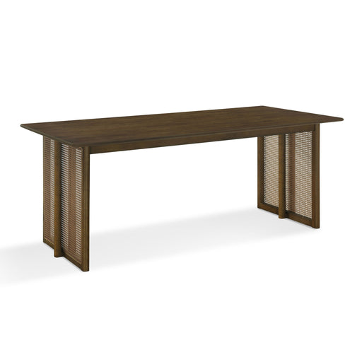 Dining Table With Rattan Accents Noble House