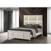 Gwendolyn - Queen Panel Bed With LED Headboard - White Furniture Max