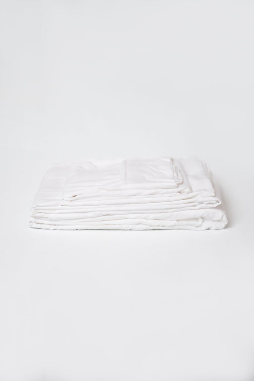 4 Piece Short Queen Brushed Microfiber Hypoallergenic Sheet Set - White Daily Nest