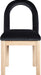 Conrad - Velvet Dining Chair With Natural Legs Meridian Furniture