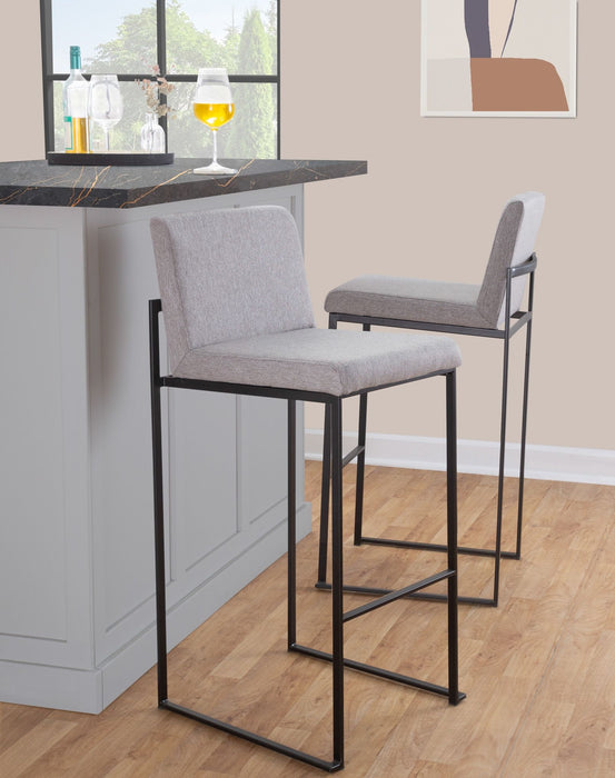 Fuji - Contemporary High Back Barstool Elegant Design Lumi Source