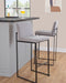 Fuji - Contemporary High Back Barstool Elegant Design Lumi Source