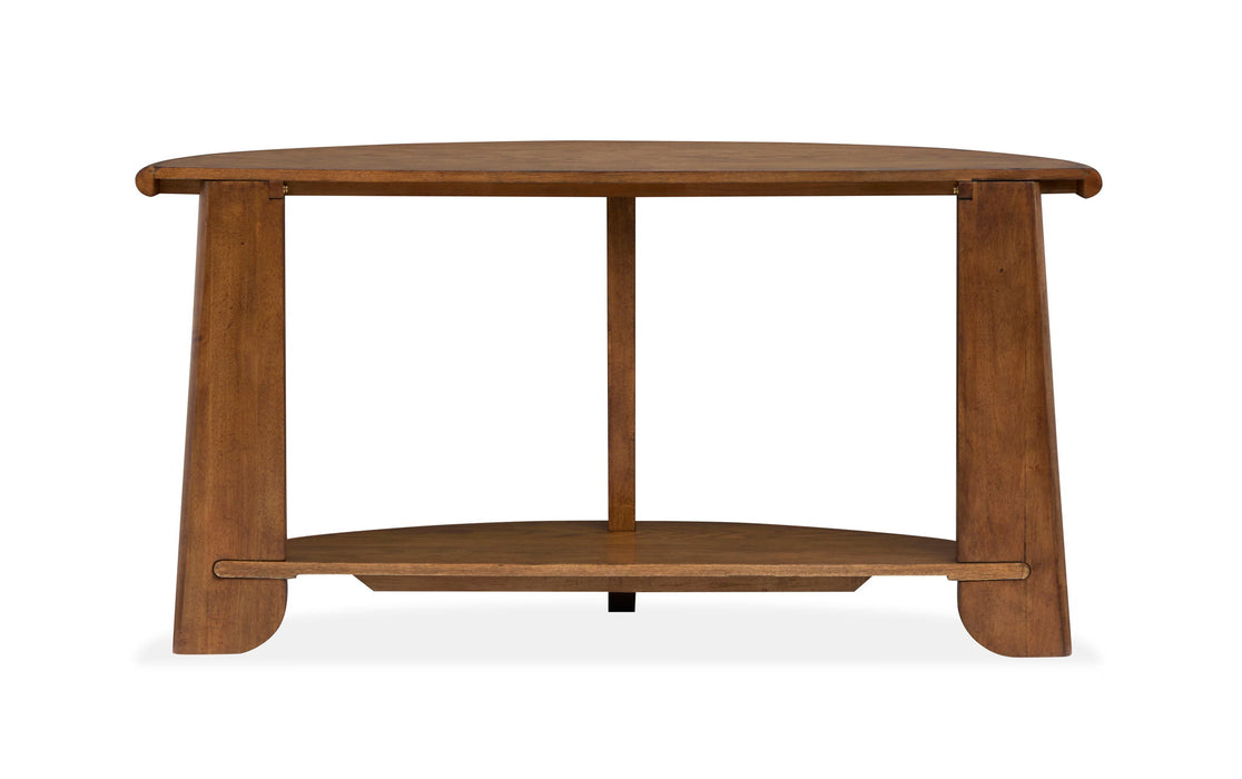 Tanner - Demilune Sofa Table - Tawny Brown Magnussen Furniture