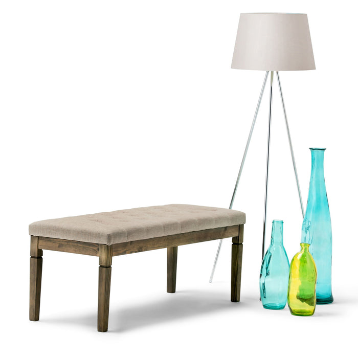 Waverly - Upholstered Tufted Ottoman Bench Simpli-Home