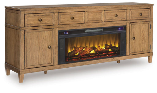 Sharlance - 81" TV Stand With Electric Fireplace Signature Design by Ashley®