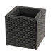 Cubic Planter Box, Plant Pot With Insert Indoor Outdor - Black Daily Nest