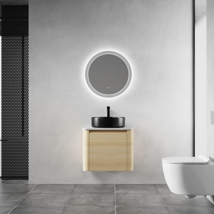 Mounted Bathroom Vanity & Art Sink & 2 Soft Close Doors Home Essentials