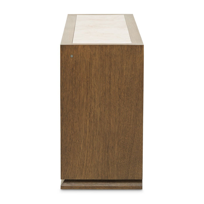 Portrait - Sideboard With LED Lights - Sienna Brown Michael Amini