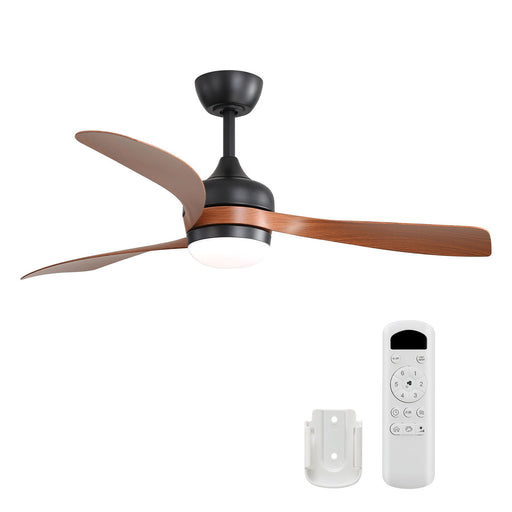 Ceiling Fan With 3 Blades, Remote Control, Reversible DC Motor, Noiseless Operation, 3 Downrods Daily Nest