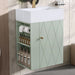 Modern Bathroom Vanity With Sink, Diamond Pattern Doors Hearth and Haven
