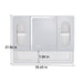 Wall Mounted Bathroom Mirror Cabinet With LED Lights, Anti Fog & Explosion Proof, Touch Control Medicine Cabinet, 3 Color Lighting - White Home Essentials