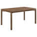 Svenstra - Rectangular Dining Table Set With Armless Side Chairs, Wood, Natural Walnut, 59 X 35.5 X 30 Inches Furniture Max