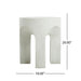 Outdoor Round Top Side Table / End Table, Living Room Accent Table - Antique White Noble House