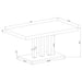 Creston - Rectangular Dining Table - White Furniture Max