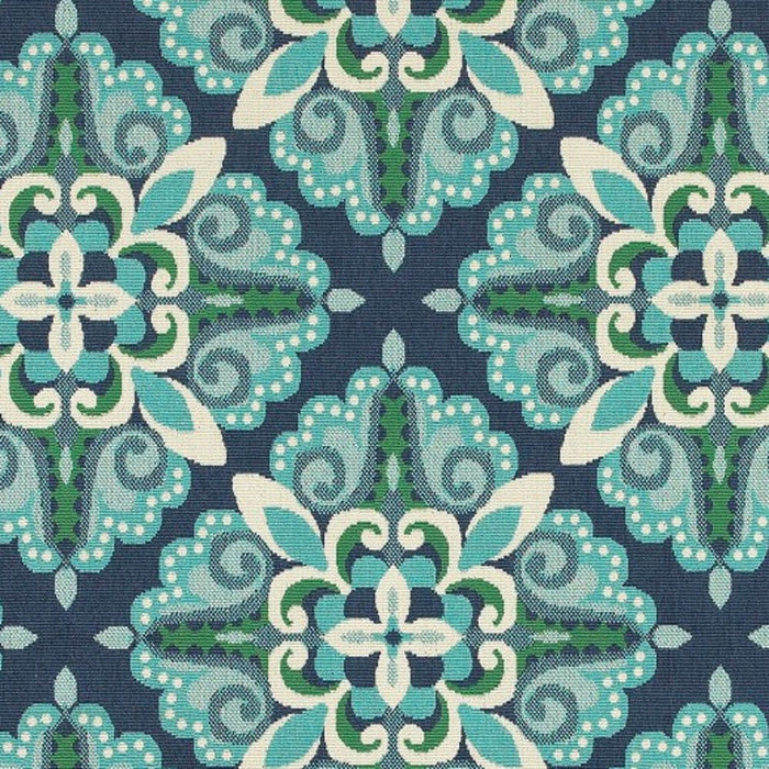 8' X 11' Indoor / Outdoor Area Rug - Blue / Green