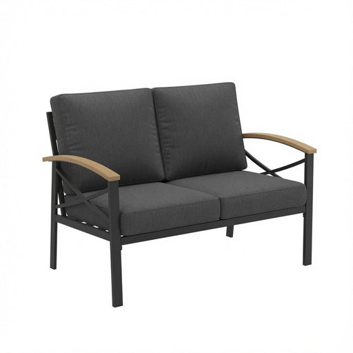 Outdoor Loveseat With Washable Cushions Home Essentials