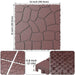 Stone Texture Interlocking Patio Deck Tiles, 44 Pieces Daily Nest