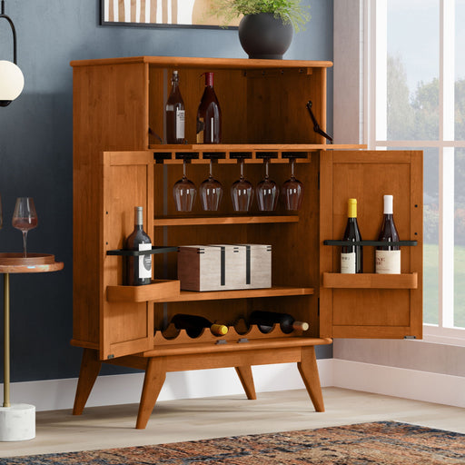 Draper - Mid Century Bar Cabinet Simpli-Home