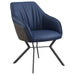 Upholstered Dining Chairs (Set of 2) Retro Bucket Seat - Blue Furniture Max