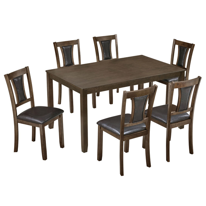 Modern Dining Table Set With Upholstered Chairs Home Essentials