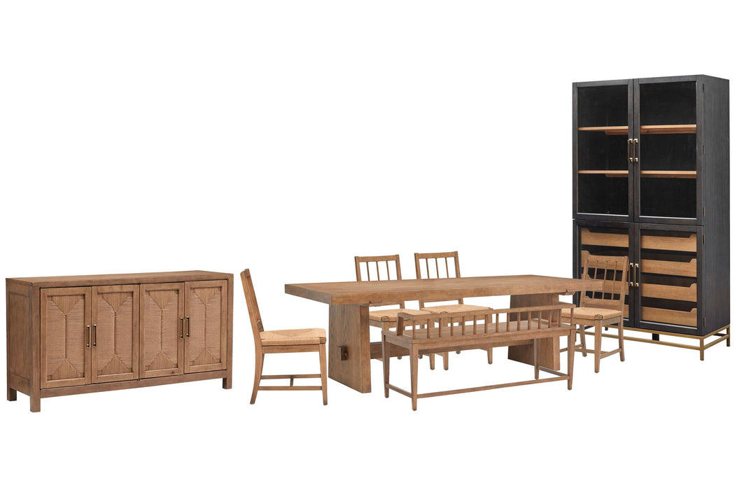 Lindon - Trestle Dining Table Set Magnussen Furniture