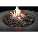 Fibre Reinforced Propane Gas Outdoor Fire Pit Table With Lid - Charcoal LSI Patio Furniture