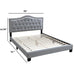 European Style Bed, Button Tufted Headboard Home Essentials