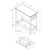 Accent End Table, 2 Tier, Storage Drawer, Transitional - Walnut 8th Street