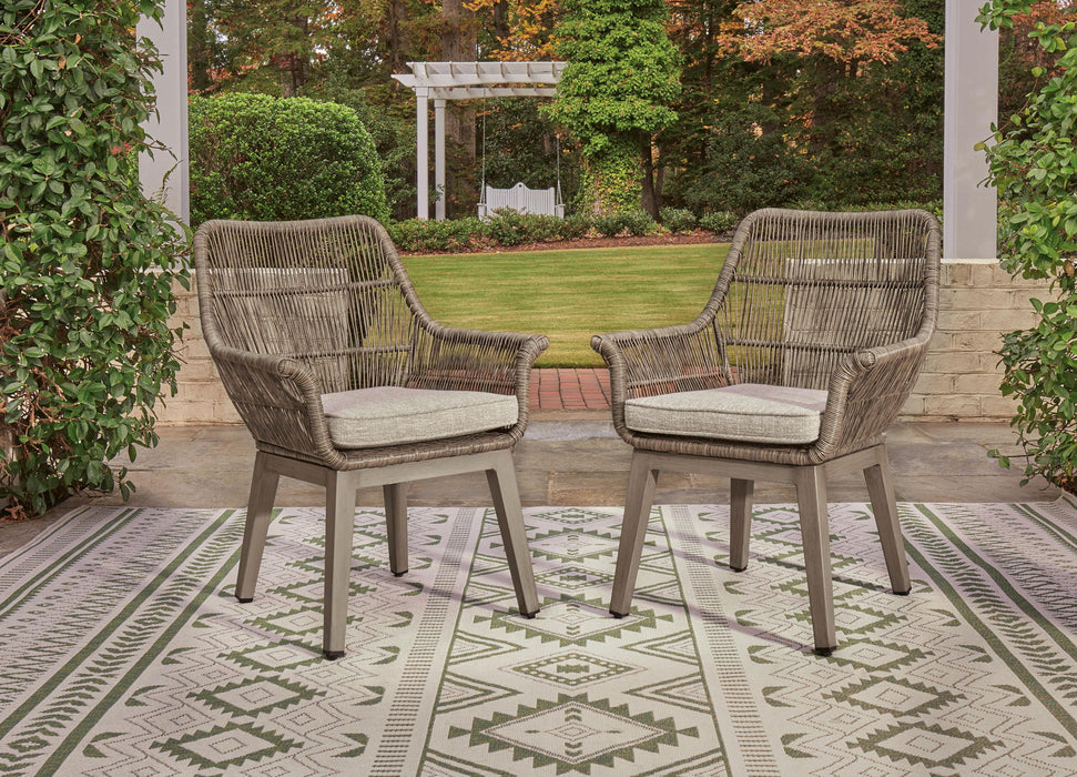 Beach Front - Arm Chair With Cushion (Set of 2) - Beige Signature Design by Ashley®