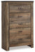 Trinell - Five Drawer Chest - Brown Signature Design by Ashley®