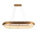 Michael Amini Lighting - Base Camp Oval Crystal LED Chandelier - Gold Michael Amini