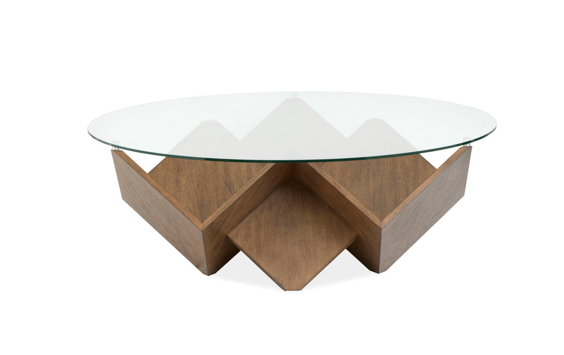 Vector - Round Cocktail Table - Russet Magnussen Furniture