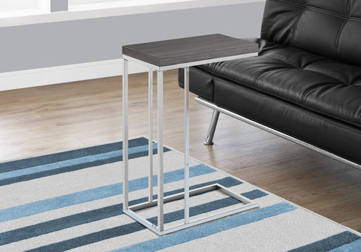 Accent Table, C - Shaped, Tempered Glass, Stylish Design Contemporary & Modern 8th Street