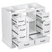 Modern Bathroom Vanity Base Only, 6 Drawer Storage With Adjustable Shelf Hearth and Haven