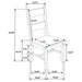 Ladder Back Dining Chairs With Straight Seat (Set of 2) - Brown Furniture Max