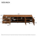 TV Stand, Media Console With 2 Drawers, Soft Closing Hinges, Adjustable Shelves - Walnut Hearth and Haven